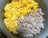わが家の定番☆息子作♪2色丼作り方4写真