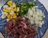 簡単☆牛肉炒飯(焼き肉のタレ)作り方1写真