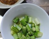 アスパラのバター焼きとなめ茸のパスタ作り方1写真
