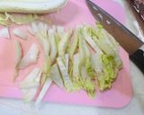 大葉が香る！具だくさんのすき焼きパスタ作り方1写真