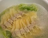 キャベツたっぷり旨い基本のワンタンスープ作り方3写真