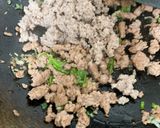 ごろごろひき肉のそぼろ丼作り方2写真