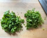 ピリッとシャキッと、わさび菜炒飯作り方1写真