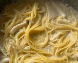 鮭ときのこの豆乳ワンパンパスタ作り方8写真