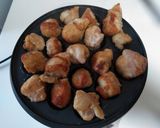 向井くうのたこ焼き器で鶏むね肉のからあげ作り方8写真