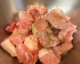 夏野菜たっぷり！漆黒の本格黒酢酢豚作り方3写真