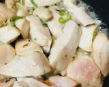 鶏肉と長ネギの青いところのあまから炒め作り方3写真