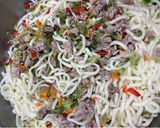 【保育園給食】冷しゃぶうどん作り方4写真