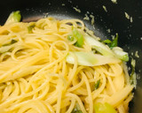 和風パスタ●長ネギのペペロンチーノ風作り方3写真