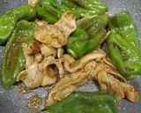 ピーマン丸ごと豚バラ炒め作り方6写真