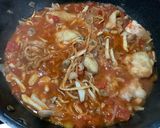 鶏もも肉と切り干し大根のトマト煮作り方6写真