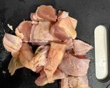 鶏肉とセロリのオイスター炒め作り方2写真