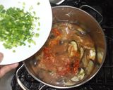 ナスの味噌汁♪簡単キムチ入り作り方6写真