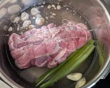 圧力鍋で神豚チャーシュー 二郎系ラーメン作り方1写真