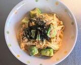 ツナとアボカドとベビーチーズの和風パスタ作り方10写真