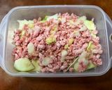 電子レンジde簡単、パパイヤのひき肉炒め作り方2写真