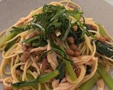小松菜と鶏胸肉の梅和え作り方8写真