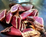 カツオユッケっていうか辛味噌󠄀あえ？作り方1写真