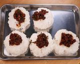大葉味噌おむすび🍙お昼からのパワー💖作り方3写真