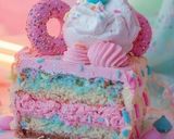 ミックスカラフルケーキ作り方5写真