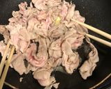 豚肉ときのこのバターポン酢炒め作り方1写真