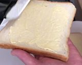 目玉焼きとハンバーグのトーストサンド作り方3写真