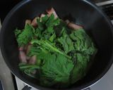 菜の花とベーコンのペペロンチーノ作り方7写真