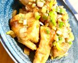 我が家の揚げな簡単！ムネ肉ヘルシー油淋鶏作り方3写真