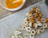 ちくわ入り卵スープ！作り方1写真
