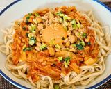 キムチ納豆うどん作り方5写真
