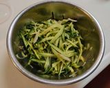 きゅうりとみょうがのオリーブオイル和え作り方1写真