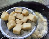 精進料理　揚げ高野豆腐の炊合せ作り方3写真