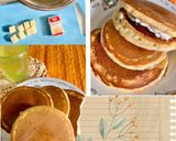栄養満点💯黒ゴマとチーズのホットケーキ作り方17写真