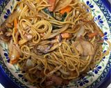 簡単に美味しい・野菜たっぷりオム焼きそば作り方4写真