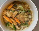 肉無チクワクリーミー梅ガパオ味野菜炒め作り方16写真