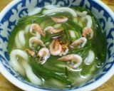 水蓮菜と桜海老の台湾風うどん作り方4写真
