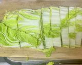 ワンパン 白菜と豚こまのすき焼き風煮物作り方3写真