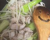 残り物で豚バラと青梗菜ともやしのオイ炒め作り方5写真