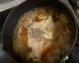 〆にはうどん！最高に美味い☆カルビスープ作り方2写真