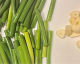 豚肉とにんにくの芽炒め作り方2写真
