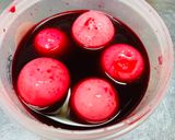 美活⭐︎ビーツの茹で汁でピンクのゆで卵作り方2写真