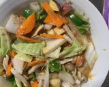 お一人様野菜たっぷり梅すき焼き味親子丼作り方11写真