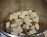 圧力鍋で♡大根とひき肉のそぼろあんかけ♬作り方2写真