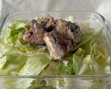 レンチン簡単サバ缶キャベツ｜ガリバタ風味作り方3写真