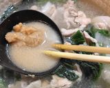 豚と大根ほうれん草の味噌汁作り方8写真
