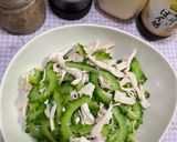ゴーヤと茹でどりのサラダ作り方9写真