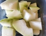 冬瓜と鶏そぼろの煮物作り方1写真
