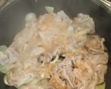 キャベツと豚バラ肉の味噌バター蒸し作り方11写真