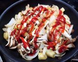 超簡単！じゃがいもとキノコのチーズ焼き！作り方4写真