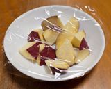 【鶏肉とれんこんとさつまいものガリバタ醤油炒め】作り方3写真